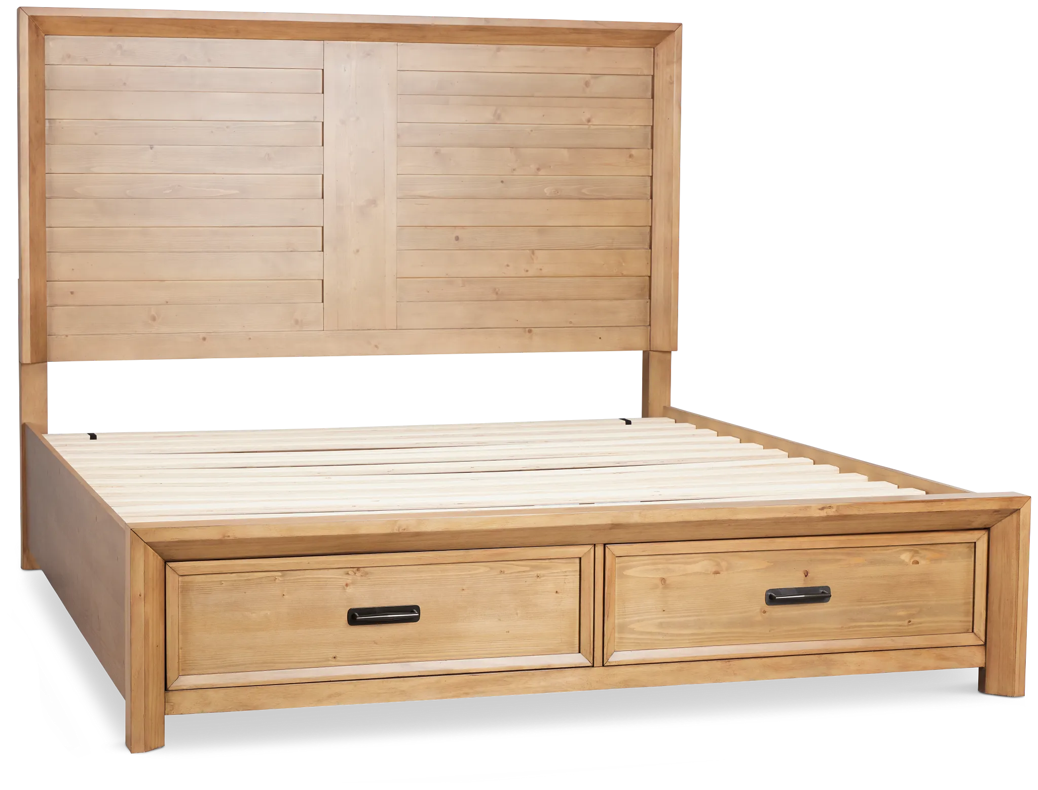 Vail Light Tone Panel Storage Bed