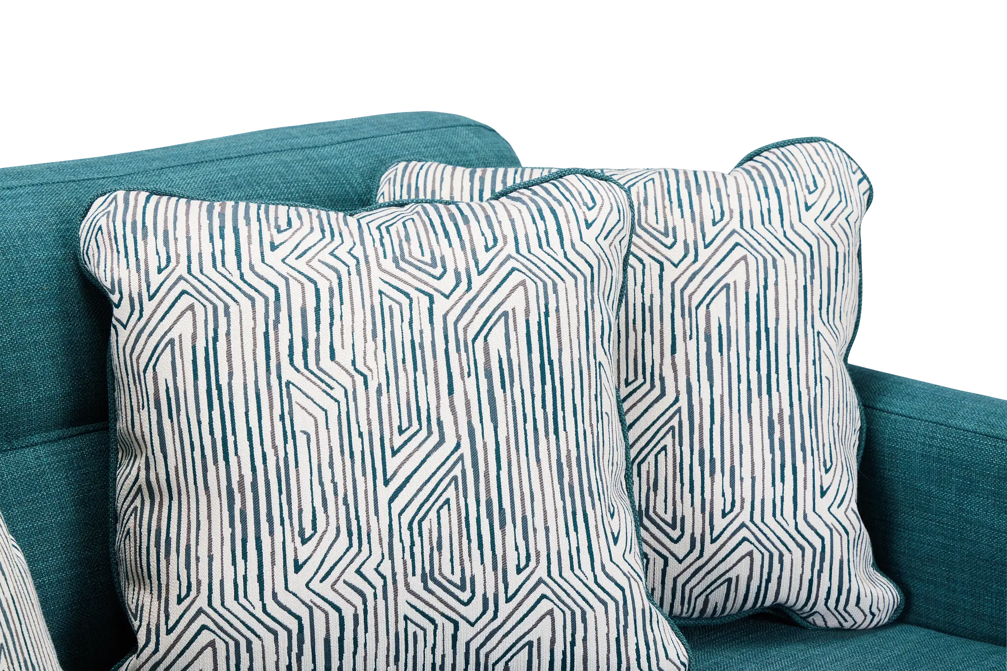 Raya Dark Teal Fabric Loveseat Raya Dark Teal Fabric Loveseat