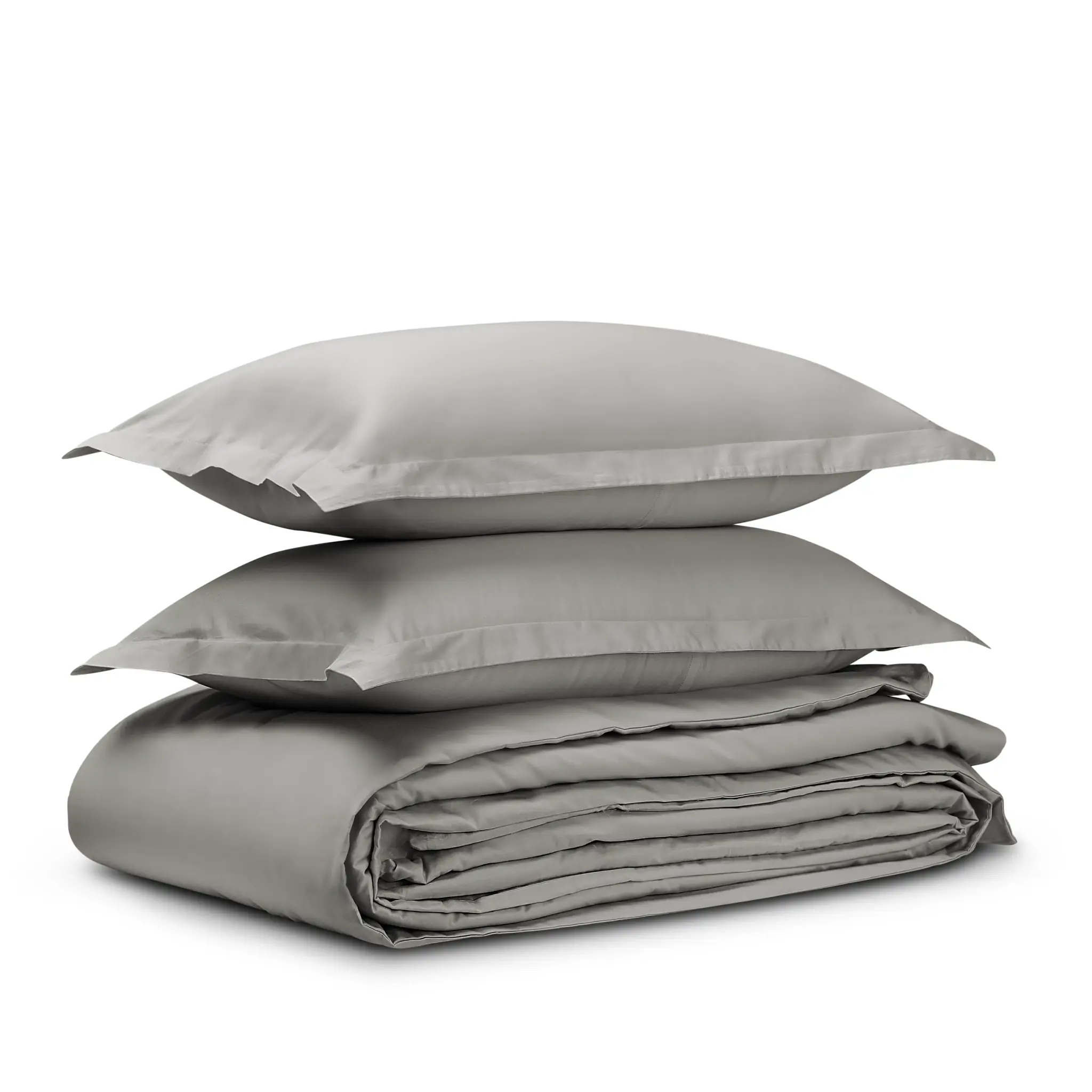 Rest & Renew Cotton Sateen Gray 300 Thread Duvet Set Rest & Renew Cotton Sateen Gray 300 Thread Duvet Set