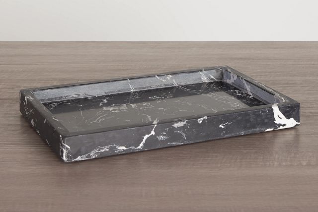 Candice Black Marble Tray