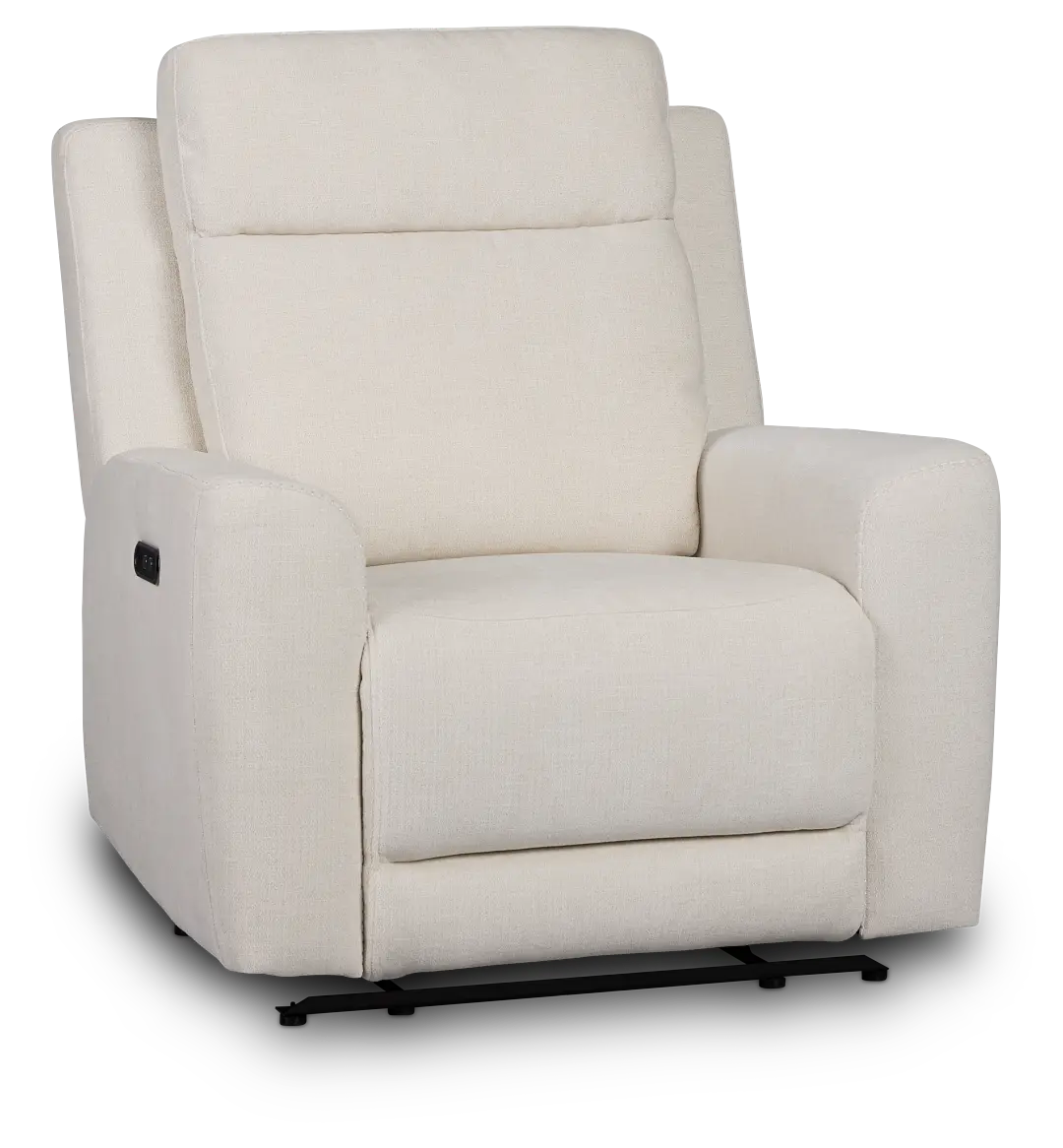 Dean White Fabric Power Recliner Dean White Fabric Power Recliner