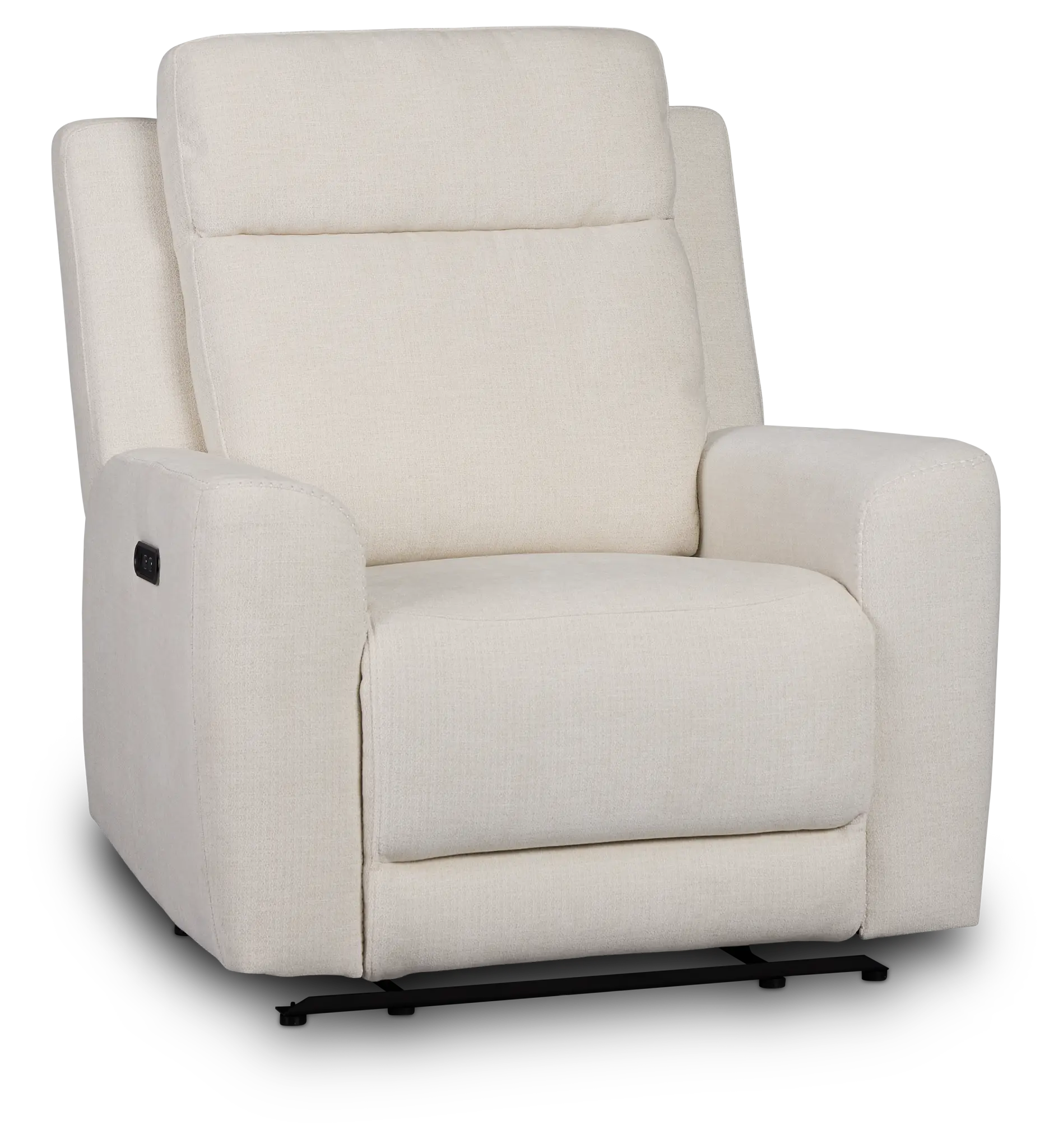 Dean White Fabric Power Recliner Dean White Fabric Power Recliner