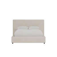 Grayton Sutton Beige 44" Upholstered Platform Bed