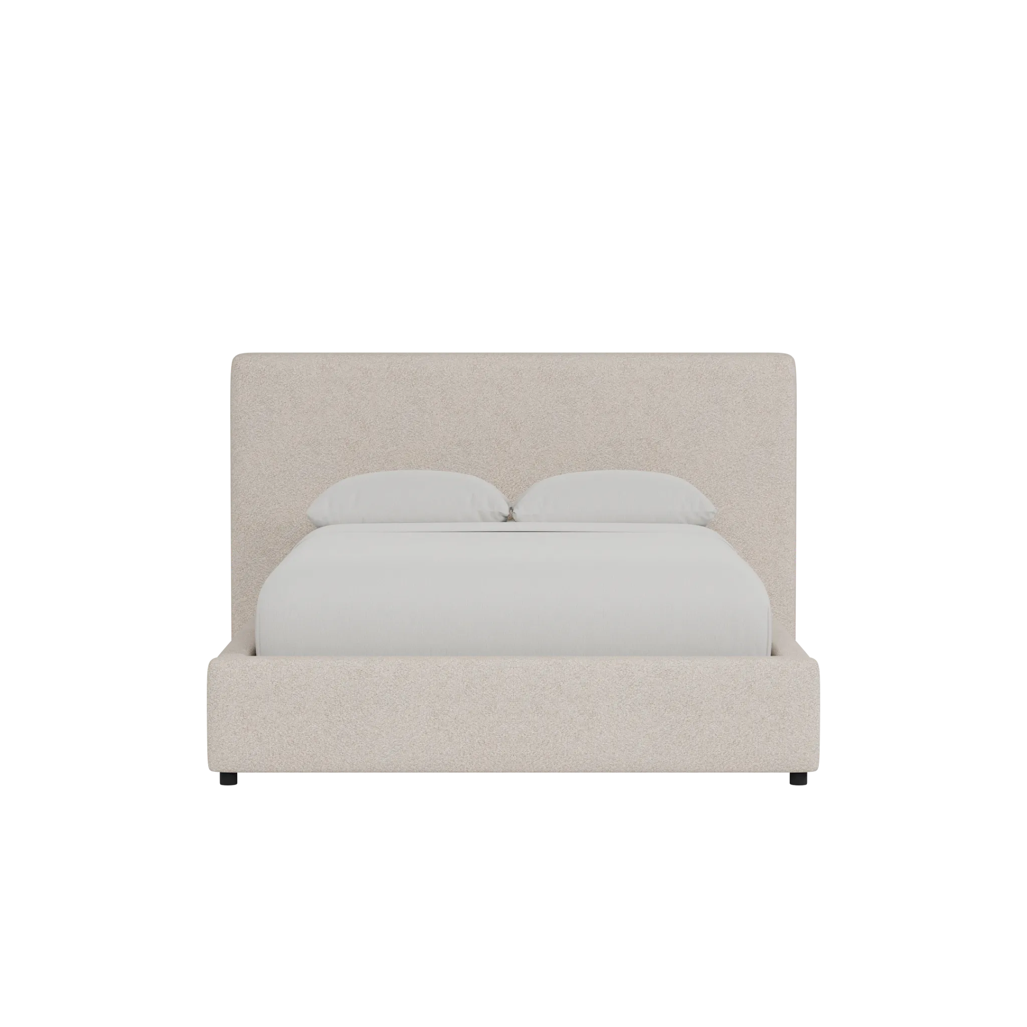 Grayton Sutton Beige 44" Upholstered Platform Bed