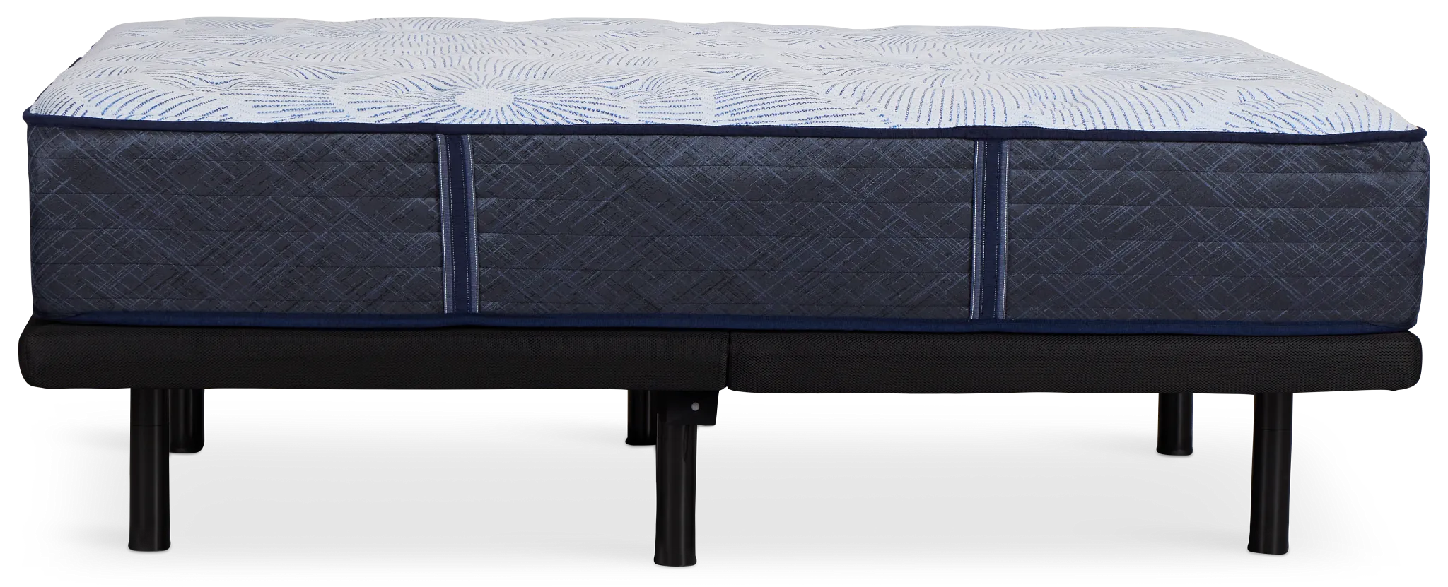Serta Perfect Sleeper Blue Lagoon Nights Plush Elite Adjustable Mattress Set