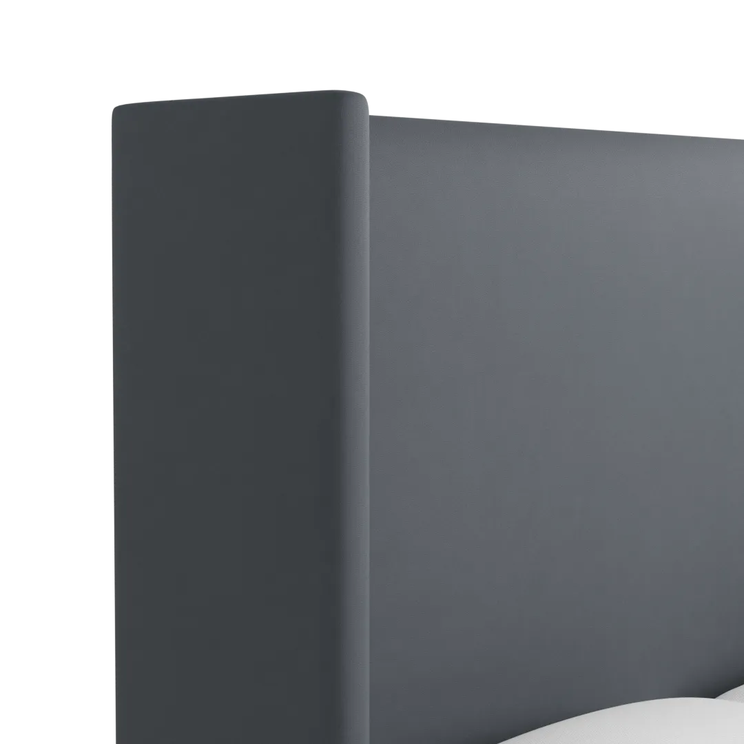 Captiva Joya Gray 60" Upholstered Shelter Bed