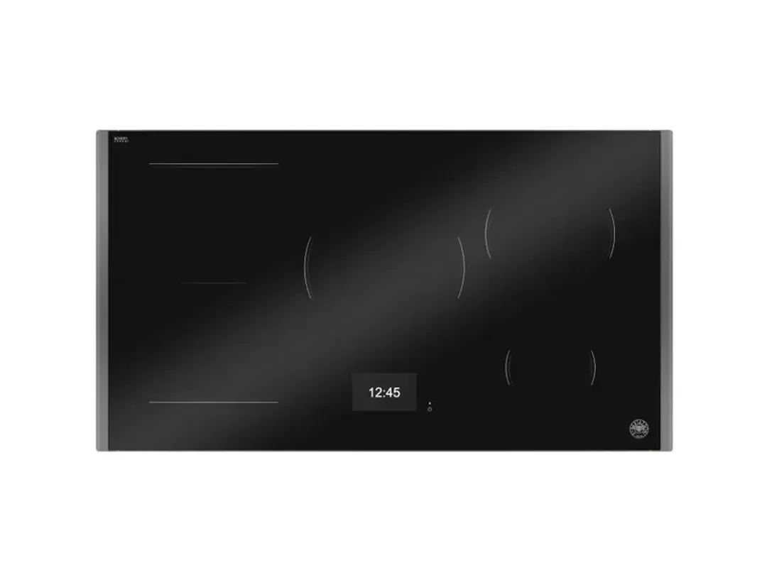 Bertazzoni Black Glass Tft Display & Metal Frame Charcoal 36" Induction Cook Top