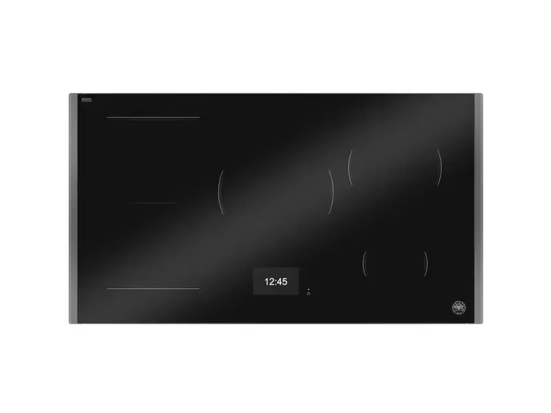Bertazzoni Black Glass Tft Display & Metal Frame Charcoal 36" Induction Cook Top