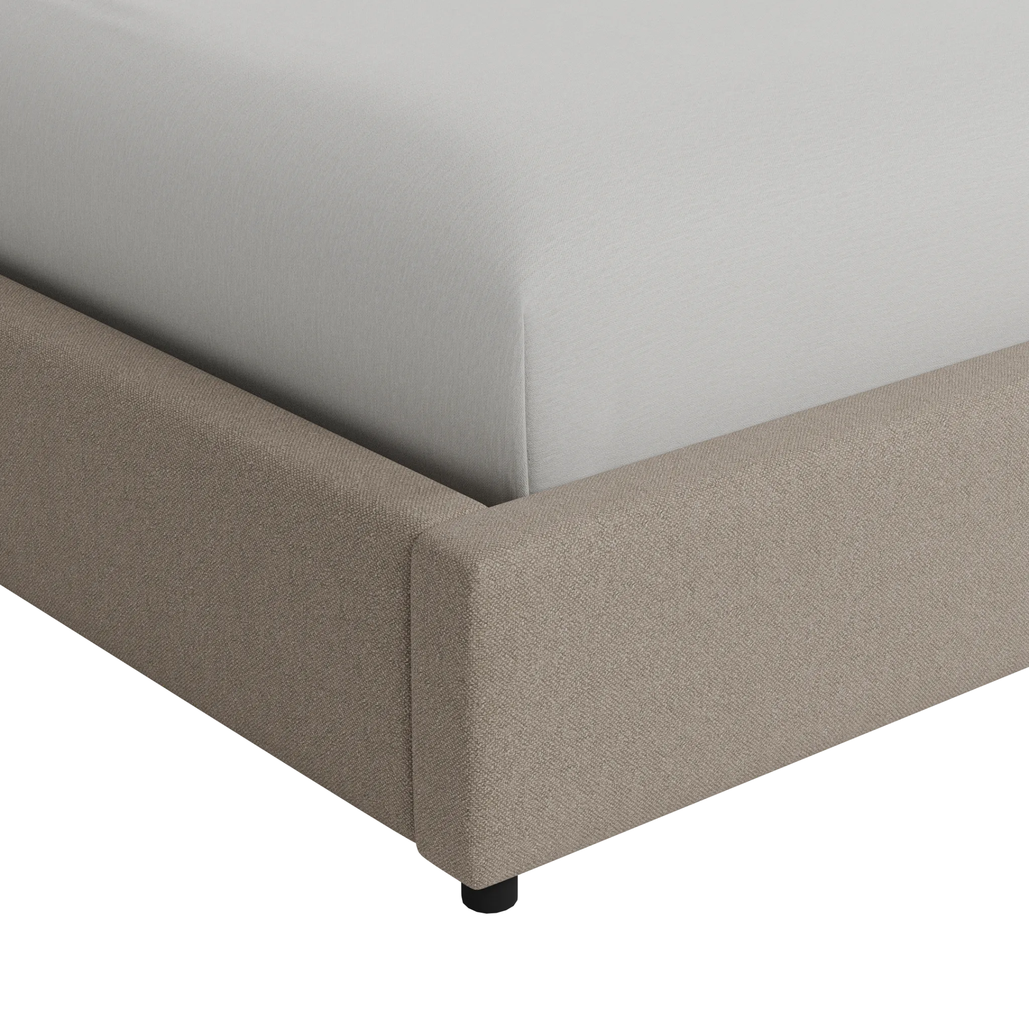 Grayton Elite Brown 44" Upholstered Platform Bed