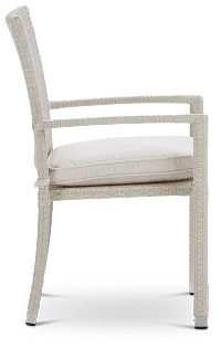 Bahia White Arm Chair