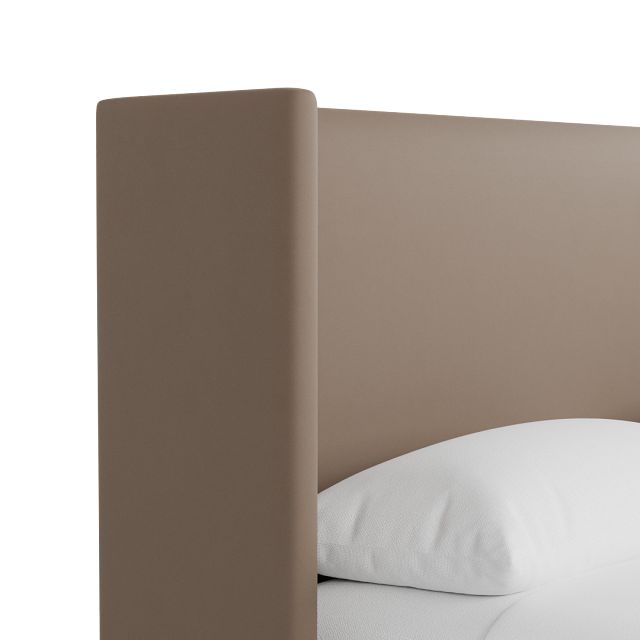 Captiva Joya Beige 48" Upholstered Shelter Bed
