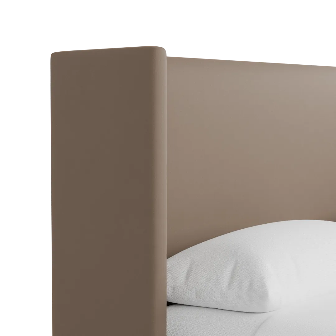 Captiva Joya Beige 48" Upholstered Shelter Bed