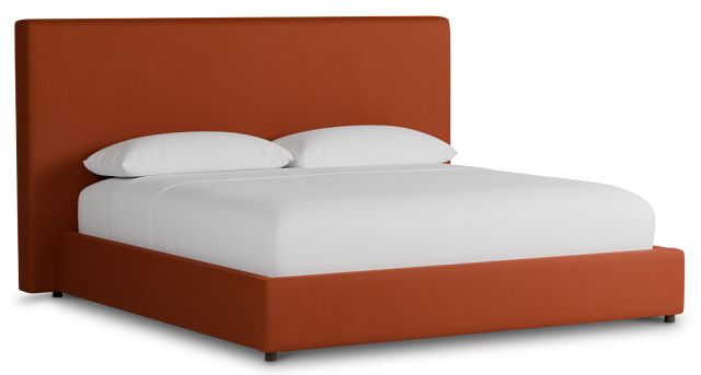 Grayton Joya Orange 54" Upholstered Platform Bed