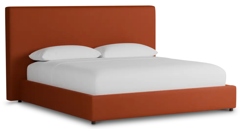 Grayton Joya Orange 54" Upholstered Platform Bed Grayton Joya Orange 54" Upholstered Platform Bed
