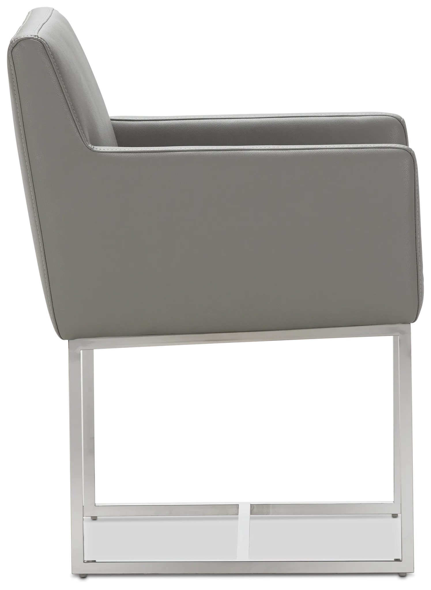 Miami Gray Micro Upholstered Arm Chair