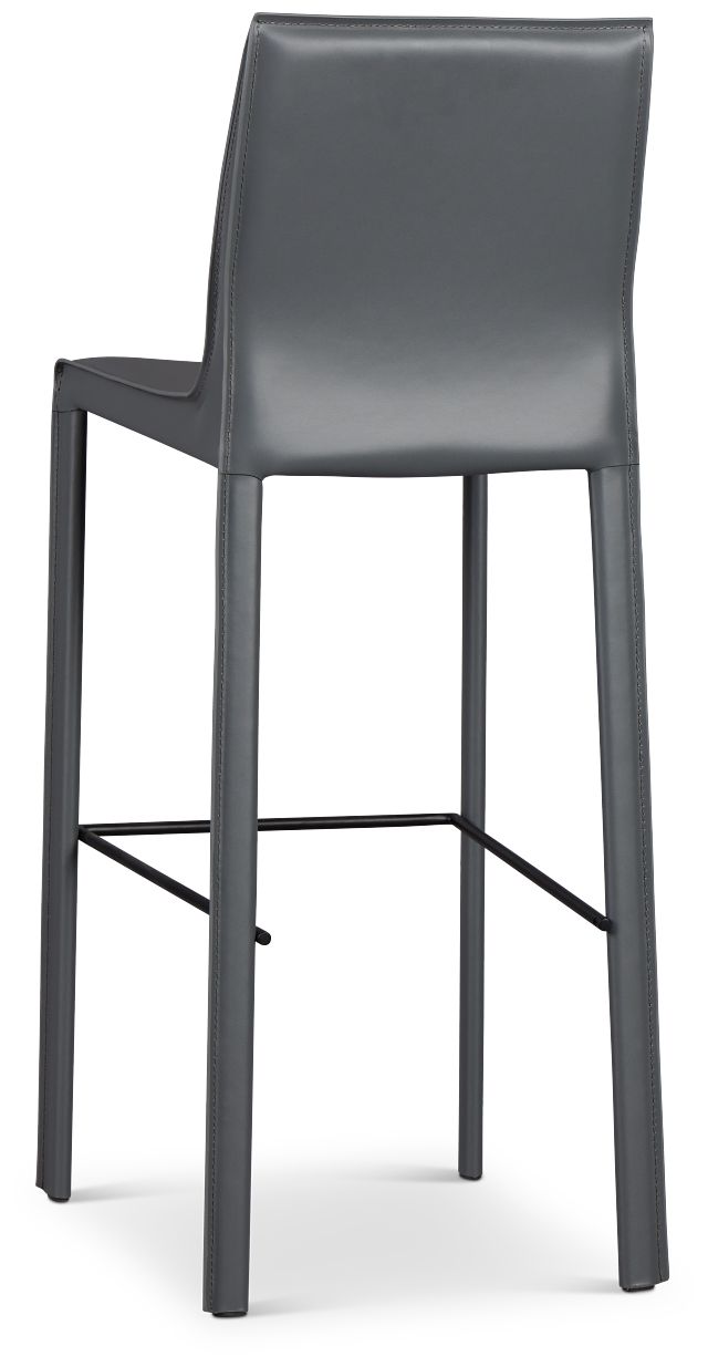 Lugo Gray 30" Upholstered Barstool