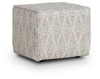 Foster Light Gray Indoor/outdoor Accent Ottoman