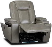 Meta Gray Micro Power Recliner