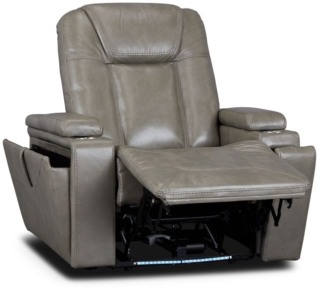 Meta Gray Micro Power Recliner