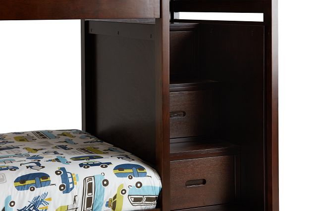 Bailey Dark Tone Trundle Bunk Bed