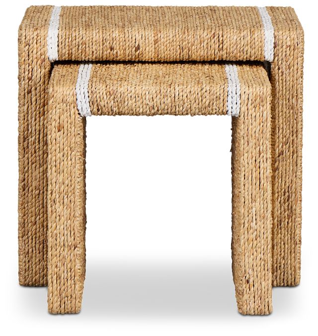 Bahari Woven Set Of 2 Nesting Tables