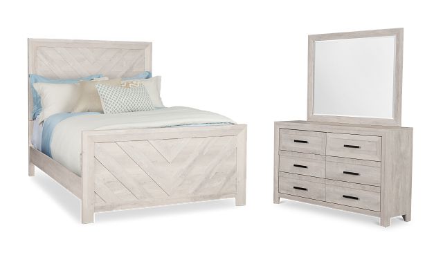 Delray White Panel Bedroom