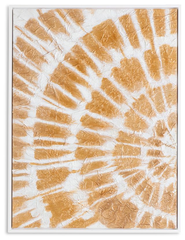 Meriah Gold Canvas Wall Art