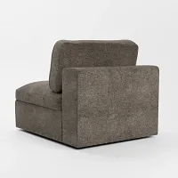 Destin Elite Brown Fabric Swivel Chair