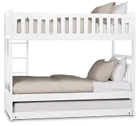 Charleston White Trundle Bunk Bed