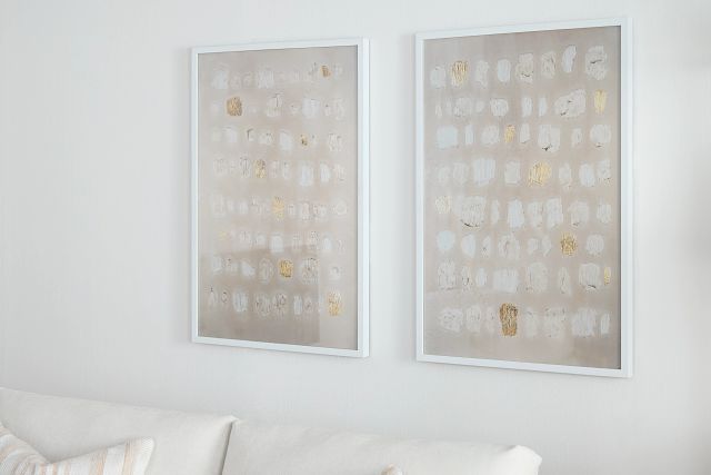 Milas Light Beige Framed Wall Art