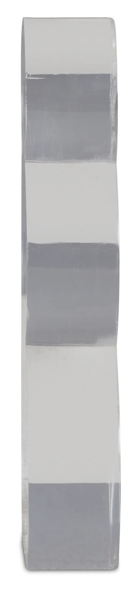 Snowman Clear Medium Sculpture