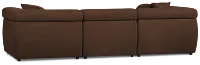 Aria Dark Brown Micro Immersive 4-piece Modular Sectional W/2 Speakers