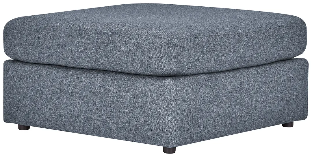 Noah Dark Gray Fabric Cocktail Ottoman Noah Dark Gray Fabric Cocktail Ottoman