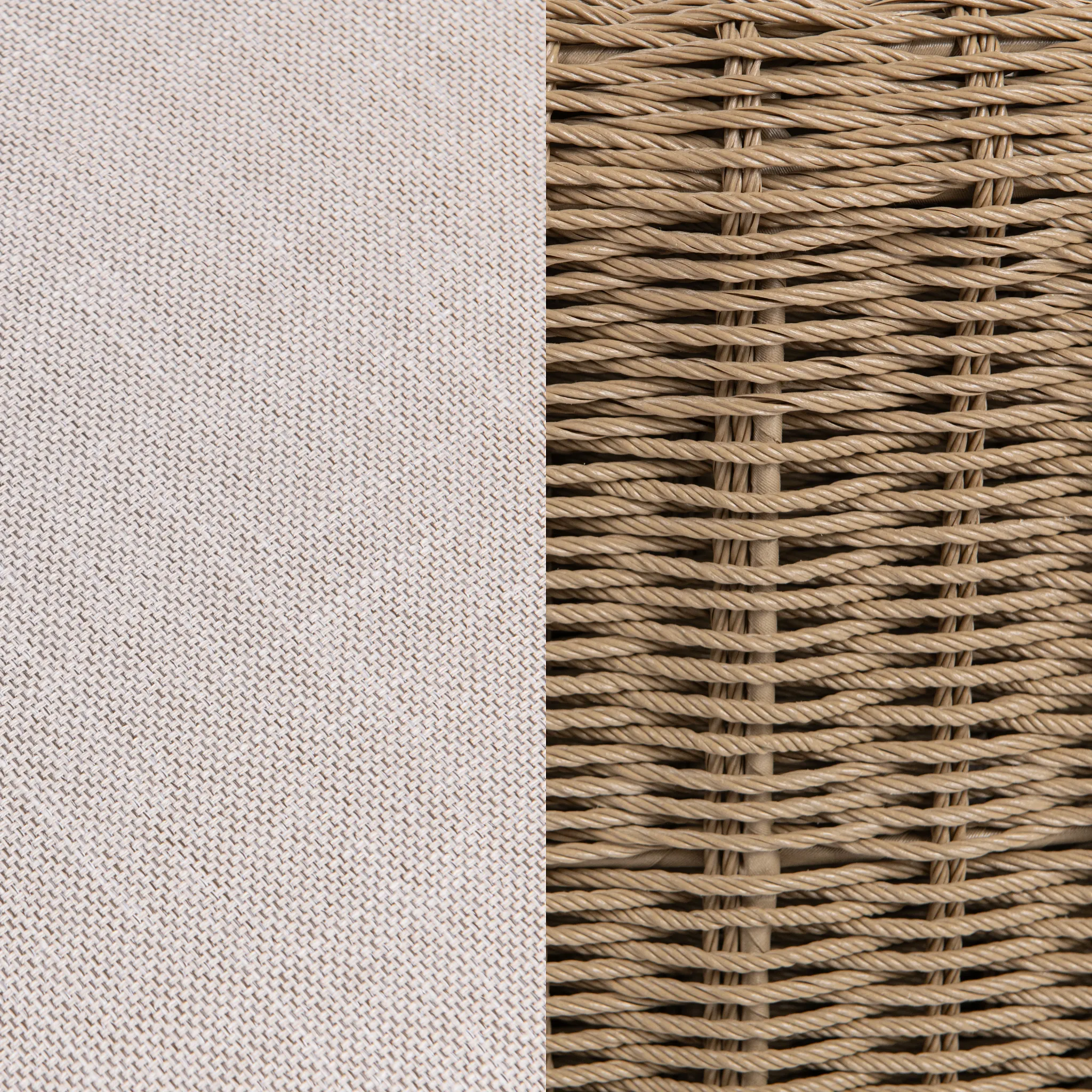 Panther Beige Woven Cushioned Chair
