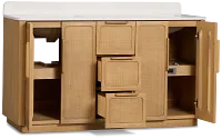 Pacific Light Tone 60" Double Bathroom Vanity
