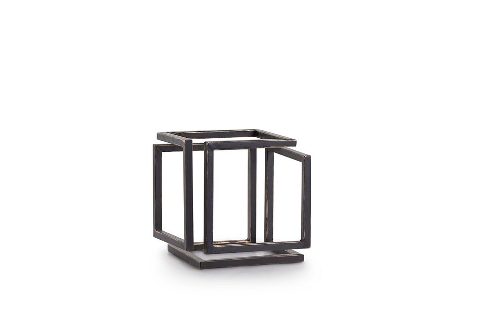 Cube Black Large Tabletop Accessory