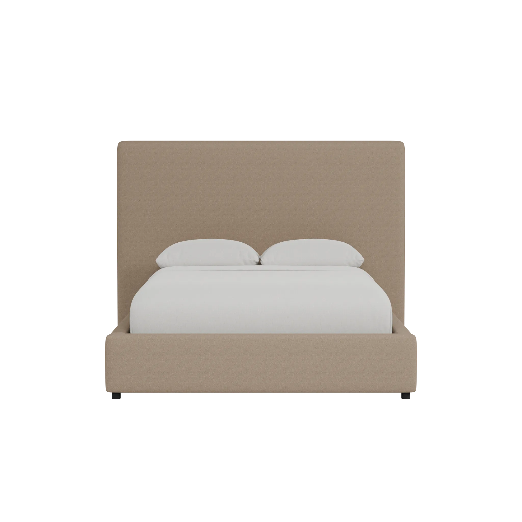 Grayton Merino Brown 54" Upholstered Platform Bed