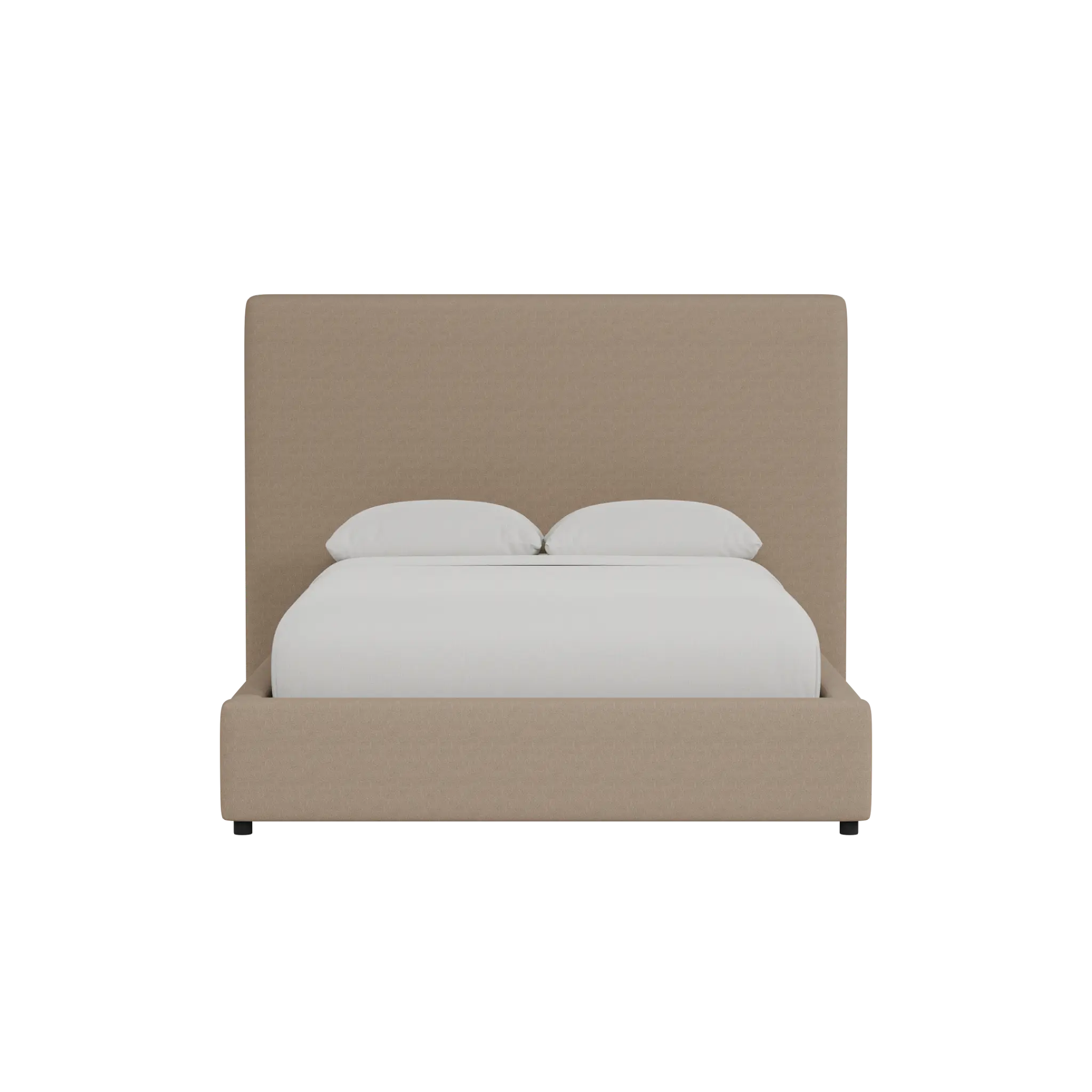 Grayton Merino Brown 54" Upholstered Platform Bed Grayton Merino Brown 54" Upholstered Platform Bed