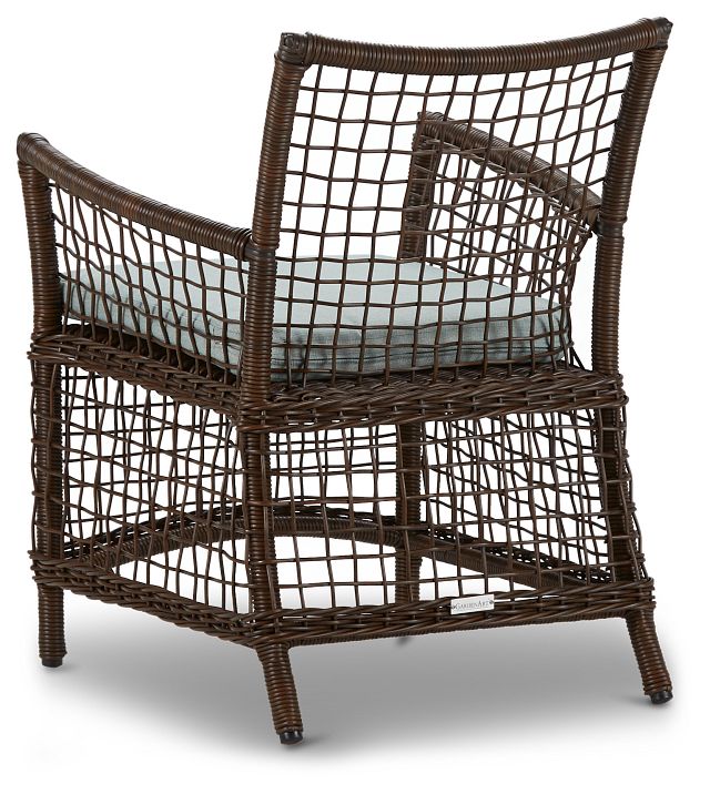 Southport Teal Woven Arm Chair