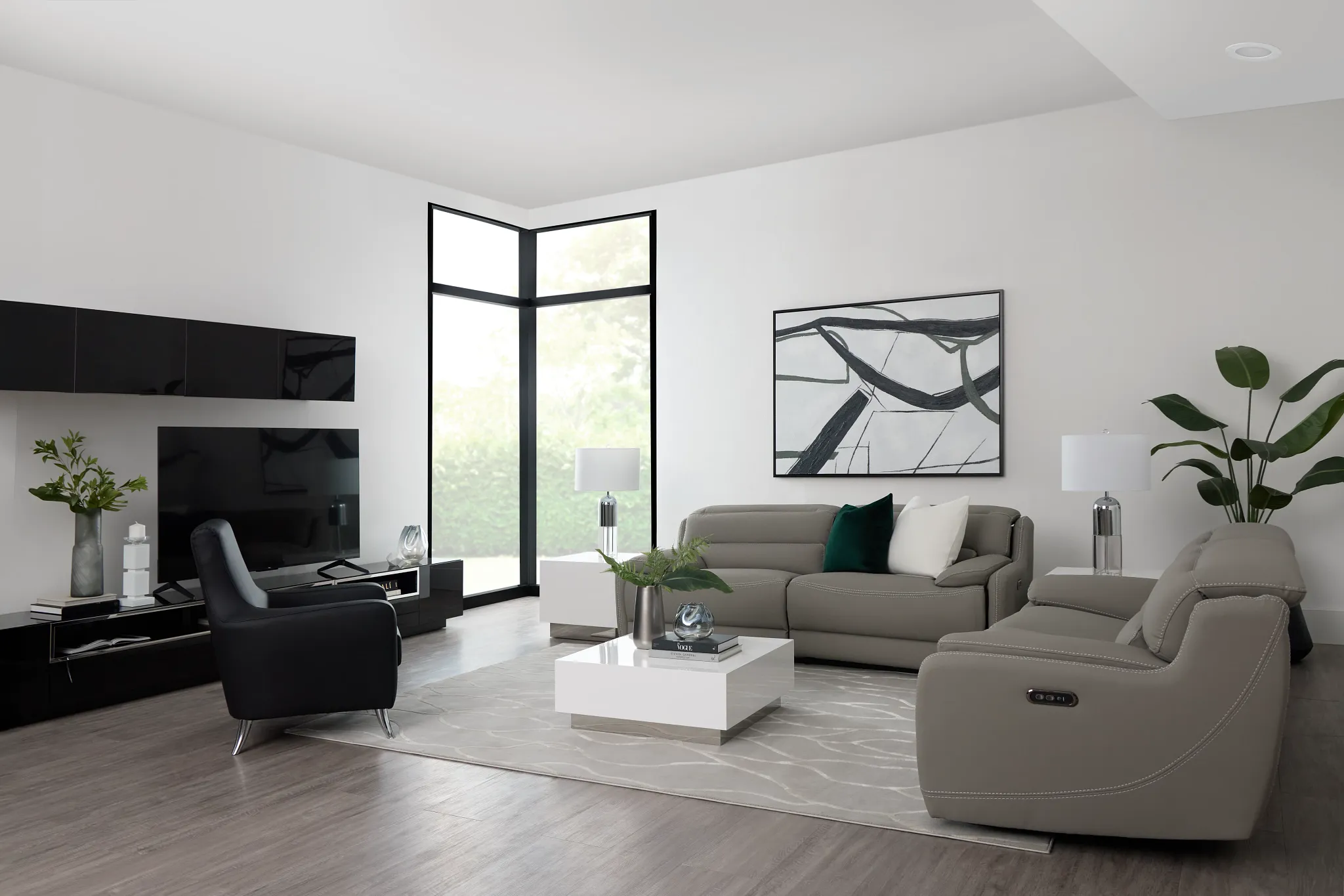 Jett Gray Micro Power Reclining Sofa