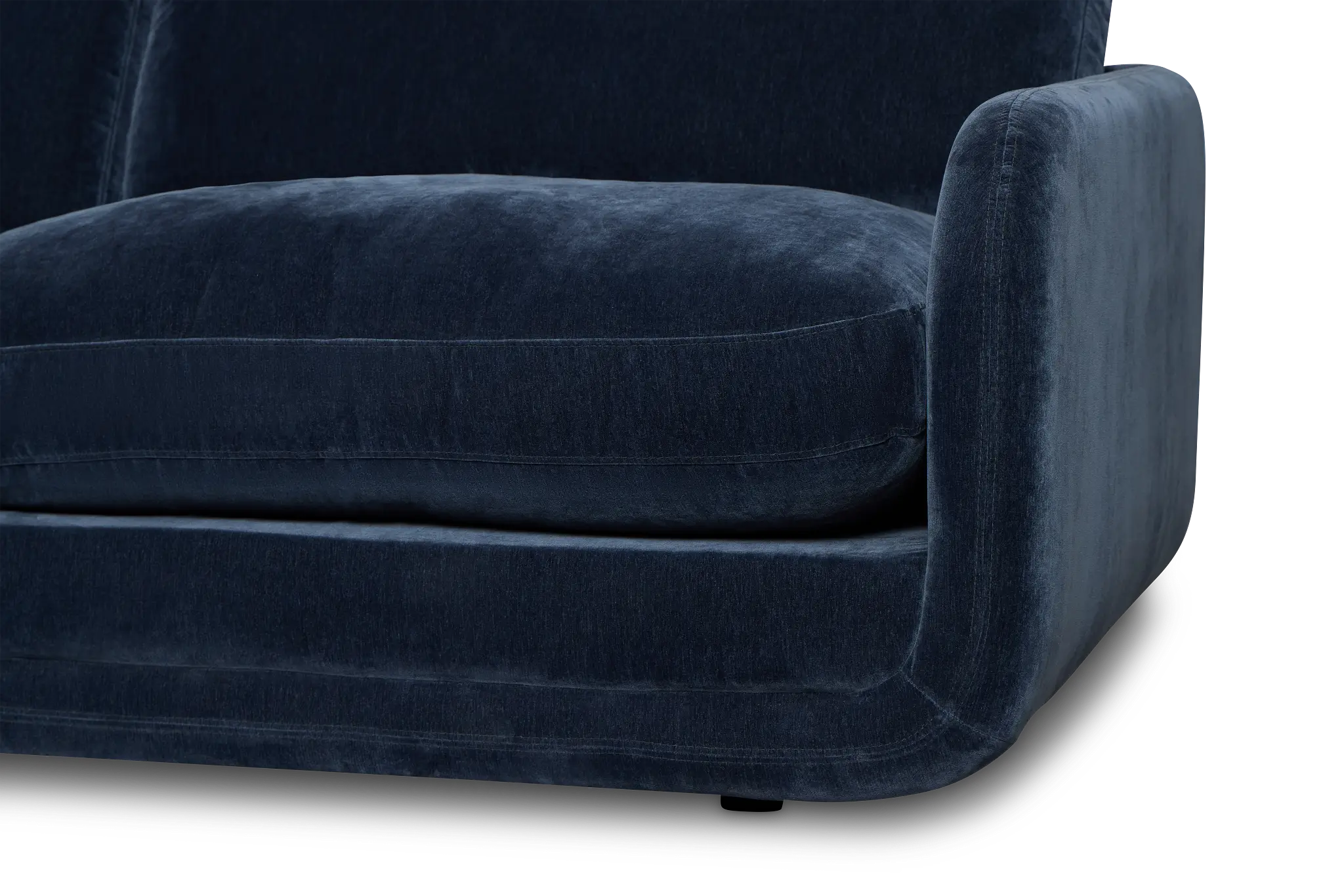 Jules Dark Blue Velvet 2 Piece Modular Sofa Jules Dark Blue Velvet 2 Piece Modular Sofa