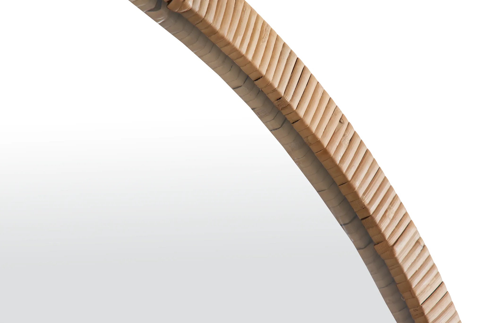 Hartley Light Brown Round Mirror