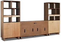 Richmond Light Tone 64" Open Pier Entertainment Wall