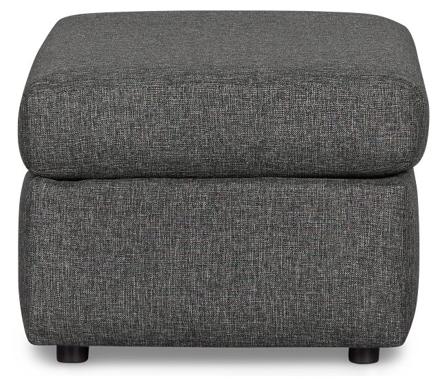 Brantley Dark Gray Fabric Ottoman