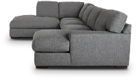 Veronica Dark Gray Down Small Left Bumper Sectional
