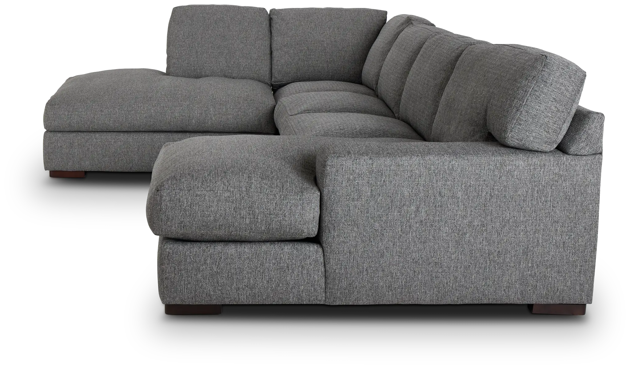Veronica Dark Gray Down Small Left Bumper Sectional Veronica Dark Gray Down Small Left Bumper Sectional