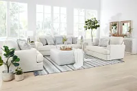Stacey White Square End Table