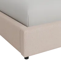 Grayton Elite Light Taupe 44" Upholstered Platform Bed