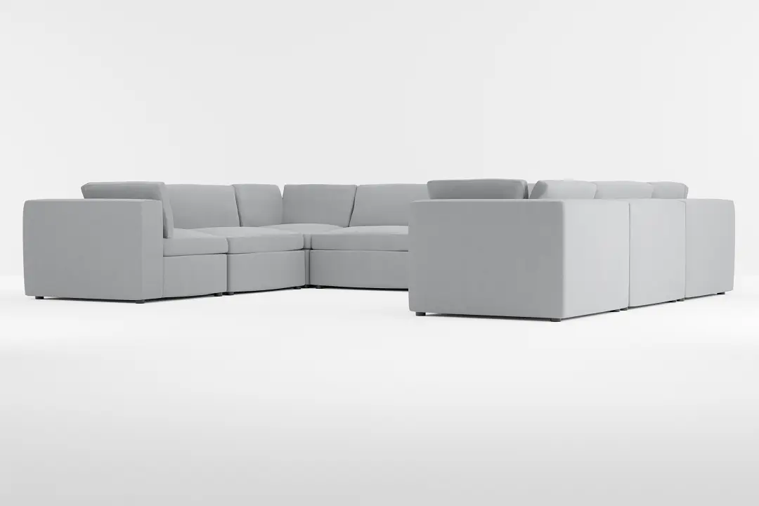 Destin Revenue Gray Fabric 8-piece Modular Sectional Destin Revenue Gray Fabric 8-piece Modular Sectional