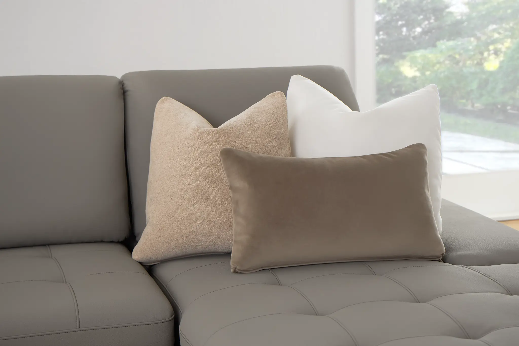 Eden Gray Micro Right Chaise Sleeper Sectional Eden Gray Micro Right Chaise Sleeper Sectional